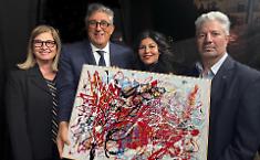 Il Primo Maggio di Raffadali lascia il segno: un quadro astratto per Giusy Ferreri