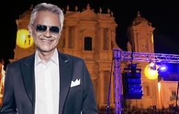 Andrea Bocelli in concerto a Noto, testimonial di tutti i siti Unesco della Sicilia