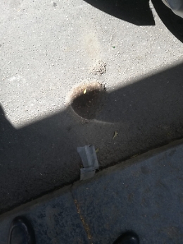 Catania: buca pericolosa  provoca la caduta di un pedone