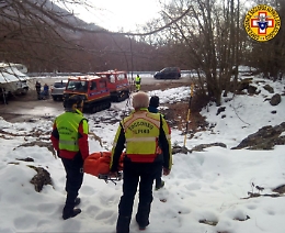 Incidenti sulla neve a Piano Battaglia: traumi per due gitanti