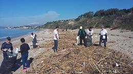 Volontari e Wwf insieme per ripulire la spiaggetta di Borgo Bonsignore