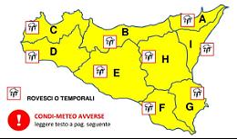 Meteo, burrasca in dirittura d'arrivo in Sicilia: scatta allerta gialla