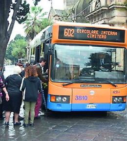 Ponte di Ognissanti, al cimitero di Catania anche in treno e in bus