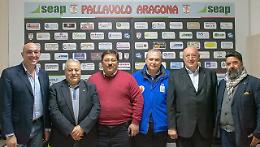 I vertici della Fipav ieri ad Agrigento in occasione del match della Seap