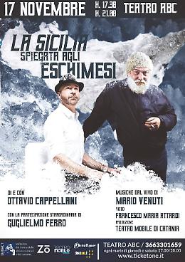 VIDEO: OTTAVIO CAPPELLANI CON IL COMMENTO MUSICALE DI MARIO VENUTI RACCONTA "LA SICILIA SPIEGATA AGLI ESCHIMESI" (PARTE 1). PERCHE' VI HANNO RACCONTATO SOLO DUE SICILIA: QUELLA DELL' "HANNO AMMAZZATO COMPARE TURIDDI" E QUELLA ASSESSORIALE DELLE "SPLENDIDE CORNICI"