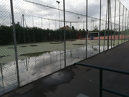 Mascalucia: campetto di calcio impraticabile dopo le piogge