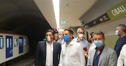 Sopralluogo di Cancelleri alla Stazione Cibali della Metro di Catania