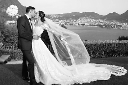 Giorgia Palmas e Filippo Magnini sposi bis in una cornice da sogno