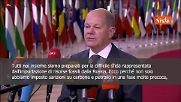 Vertice Ue, Scholz: «Accelerare su indipendenza dal gas russo»