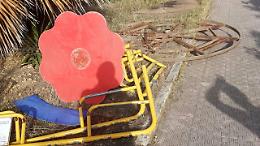 Agrigento, distrutto dai vandali il parco giochi