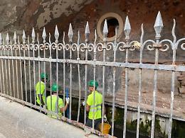 Catania, alla Pescheria lavori di restauro per la “Fontana dei sette canali”