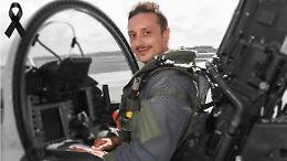 Il capitano Altruda, un pilota "combat ready" con alle spalle anche missioni Nato