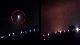 L'esplosione in volo dell'Eurofighter: un flash in aria poi precipita a terra