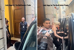 Lady Gaga a Milano sul set de "Il diavolo veste Prada 2"