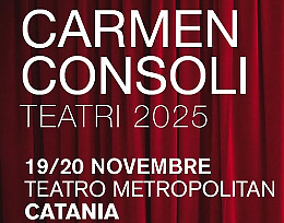  Il nuovo tour teatrale di Carmen Consoli, appuntamento a Catania il 19 e 20 novembre 