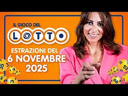 Lotto, 10eLotto, Superenalotto: le estrazioni e le quote del 6 novembre 2025