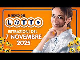 Lotto, 10eLotto, Superenalotto: le estrazioni e le quote del 7 novembre 2025
