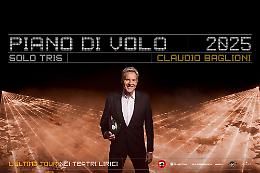 Baglioni in Sicilia con "Piano di volo", concerto-racconto al pianoforte