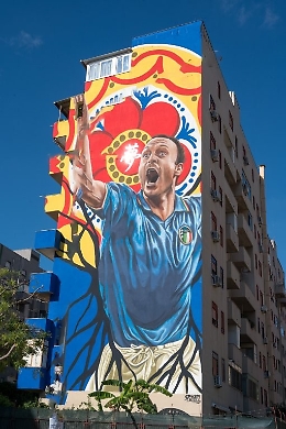 Il murale dedicato a Totò Schillaci a Palermo tra i primi 10 in una speciale classifica internazionale