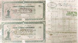Ritrova quattro buoni postali del 1946 nel fascicolo dei loculi: dopo 80 anni il valore sale a circa 146mila euro

