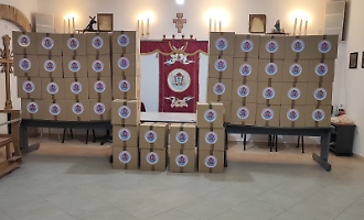 La Confraternita San Girolamo della Misericordia di Licata dona 50 pacchi con generi alimentari