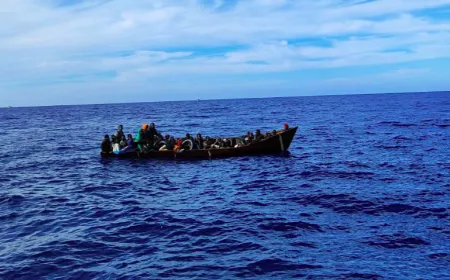 Sbarco a Lampedusa: 35 migranti soccorsi, hotspot di Imbriacola al limite con 243 ospiti