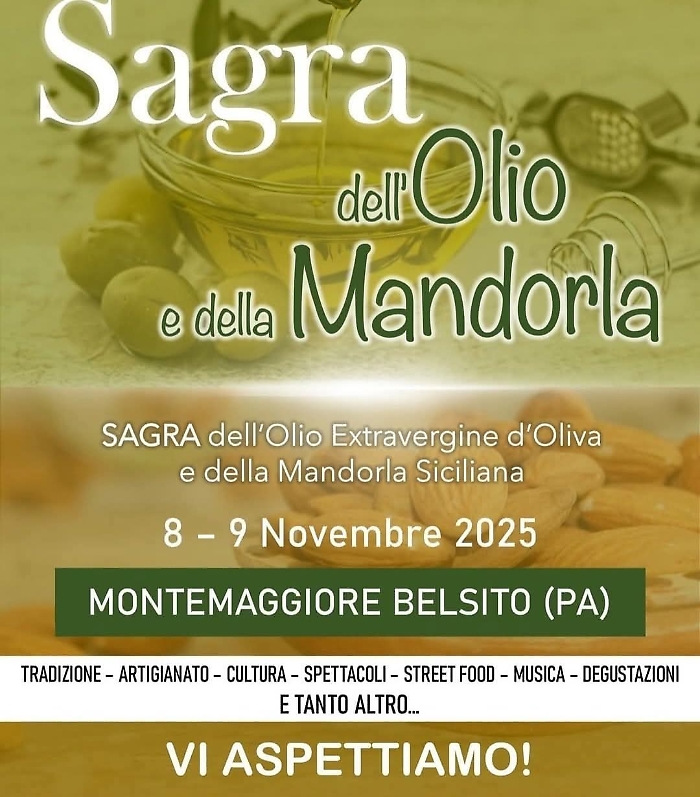 Ritorna la Sagra dell' Olio extravergine e della Mandorla: un evento unico a Montemaggiore Belsito