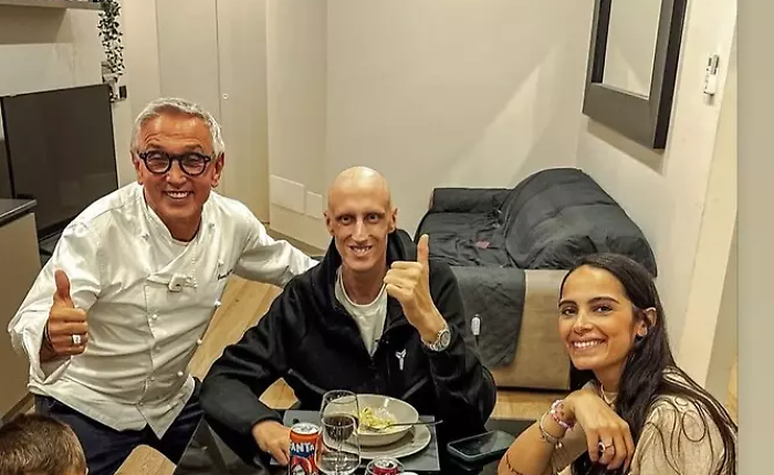 Il ritorno a casa di Achille Polonara dopo il trapianto di midollo