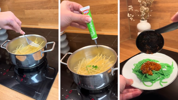 Spaghetti &ldquo;Grinch&rdquo;: la pasta che si tinge di verde conquista i social (e la tavola di Natale)