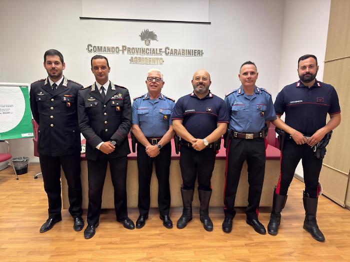 Truffa sventata a Realmonte, il colonnello De Tullio premia i carabinieri 