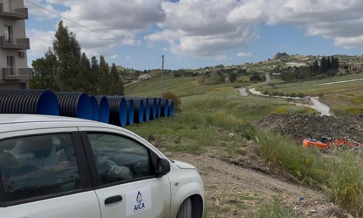 Nuova rete fognaria a Canicatt&igrave;: i lavori di Aica avanzano verso via De Curtis, cantiere chiuso entro l&rsquo;estate